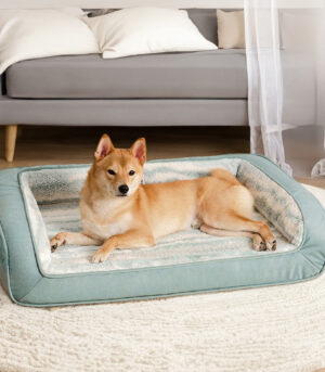 Modern Style Faux Lambswool Cozy Orthopedic Dog Sofa Bed