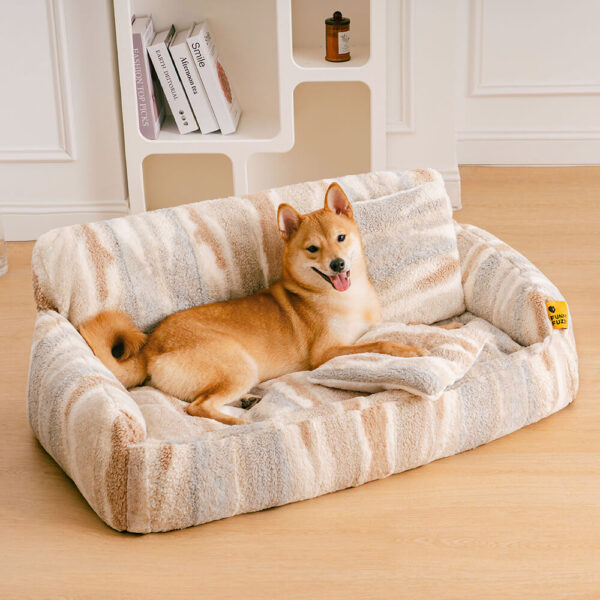 Nordic Fluffy Extra Large Cozy Dog & Cat Sofa Bed - Image 2