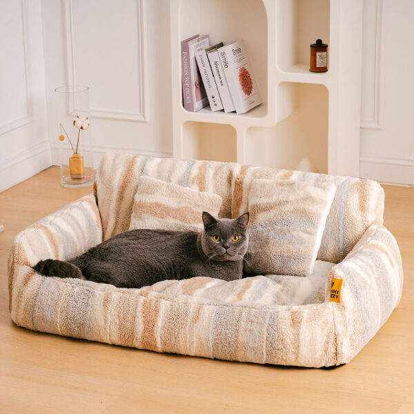 Nordic Fluffy Extra Large Cozy Dog & Cat Sofa Bed - Image 9