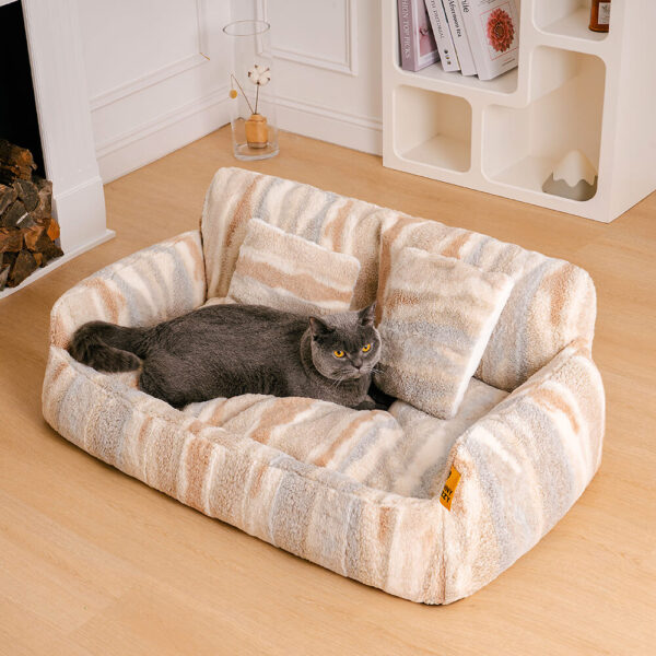 Nordic Fluffy Extra Large Cozy Dog & Cat Sofa Bed - Image 8