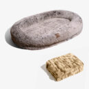 Luxury Super Large Human Dog Bed With Super Soft Pet Throw Blanket