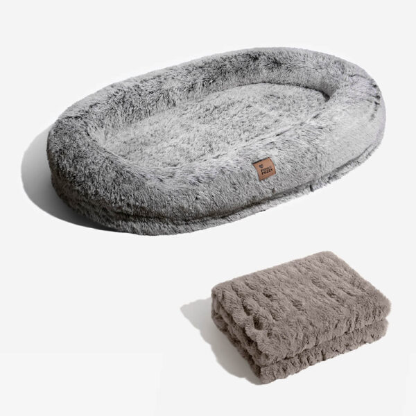 Luxury Super Large Sleep Deeper Oval Bed Human Dog Bed - Image 30