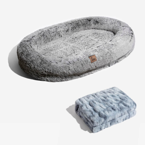 Luxury Super Large Sleep Deeper Oval Bed Human Dog Bed - Image 31