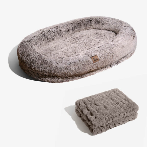 Luxury Super Large Sleep Deeper Oval Bed Human Dog Bed - Image 33