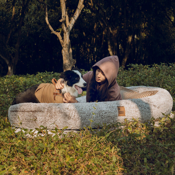Luxury Super Large Sleep Deeper Oval Bed Human Dog Bed - Image 21
