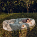 Luxury Super Large Sleep Deeper Oval Bed Human Dog Bed