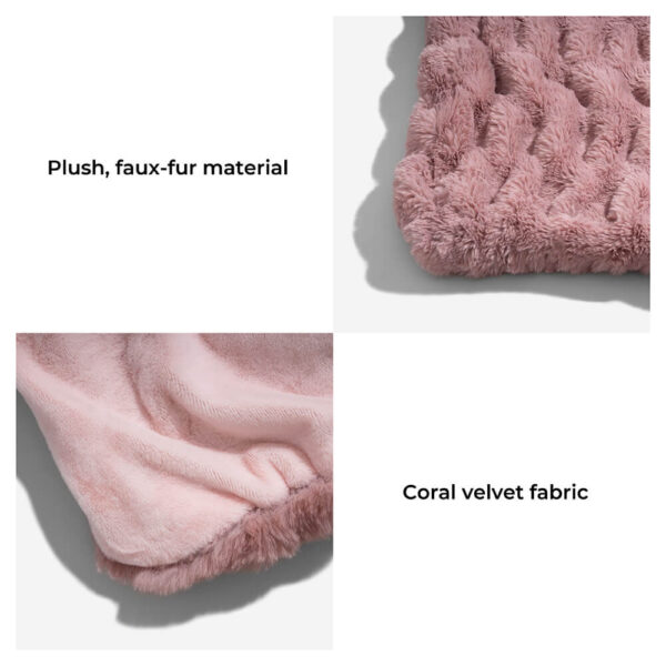 Super Soft Faux Fur & Velvet Luxury Pet Throw Blanket Human Blanket - Image 4