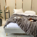 Super Soft Faux Fur & Velvet Luxury Pet Throw Blanket Human Blanket