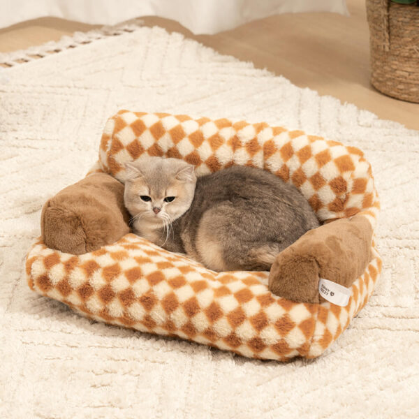 Vintage Leisure Diamond Dog & Cat Sofa Bed - Image 11