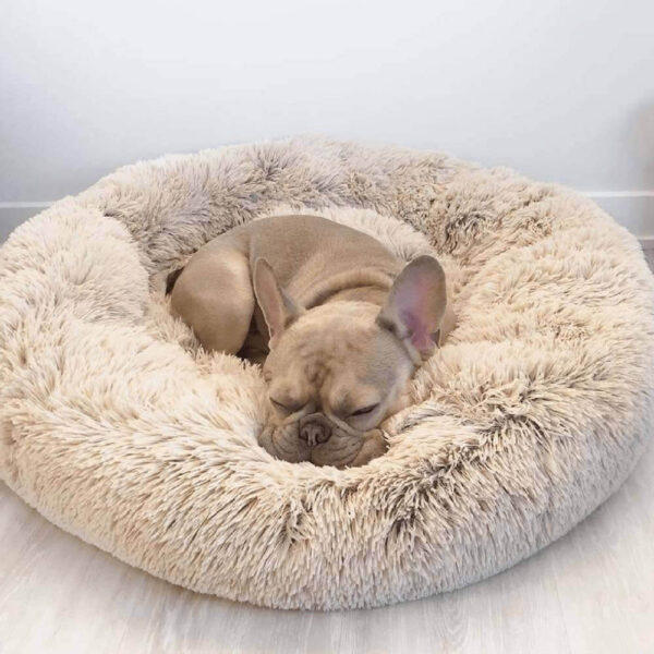 Fuzzy Round Fluffy Dog Bed - Image 9