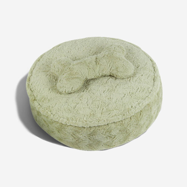 Warming Fluffy Bone Cloud Shape Calming Dog Bed - Image 15