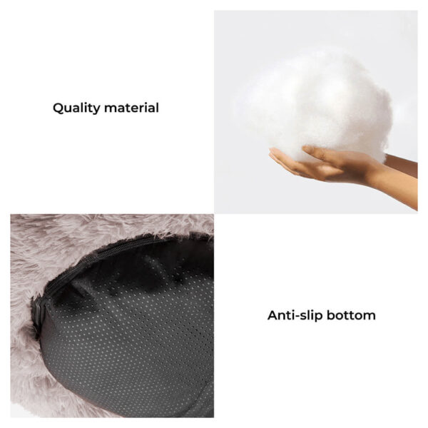 Fuzzy Round Fluffy Dog Bed - Image 8