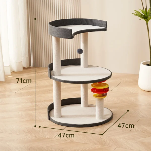 Wholesale Sisal Short Plush Cat Climbing Tree With Ball Toy - Image 5