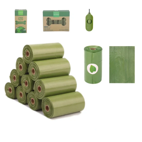 Biodegradable Compostable Disposable Custom Printed Eco Friendly Black Trash Garbage Pet Dog Waste Poop Poo Bag for Dogs - Image 2