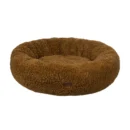 Wholesale Manufacturer Soft Luxury Fleece Plush Pet Cushion Round Cat Dog Bed
