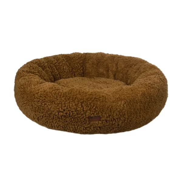 Wholesale Manufacturer Soft Luxury Fleece Plush Pet Cushion Round Cat Dog Bed - Image 5