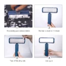 Manufacturer Wholesale  2 in 1 Remove Hair Brush Clothes Cleaning Pets Dog Hair Remover Roller Lint Sticking Roller
