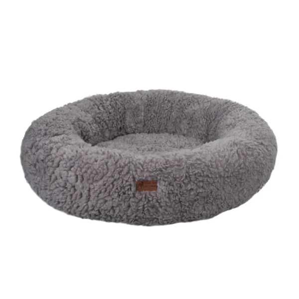 Wholesale Manufacturer Soft Luxury Fleece Plush Pet Cushion Round Cat Dog Bed - Image 3