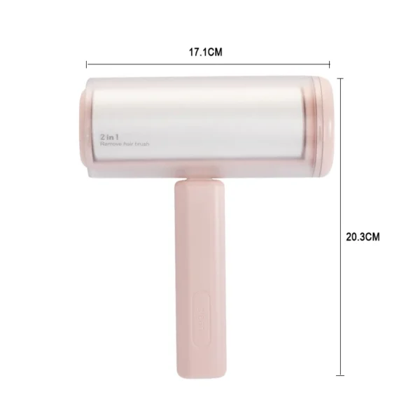 Manufacturer Wholesale  2 in 1 Remove Hair Brush Clothes Cleaning Pets Dog Hair Remover Roller Lint Sticking Roller - Image 3