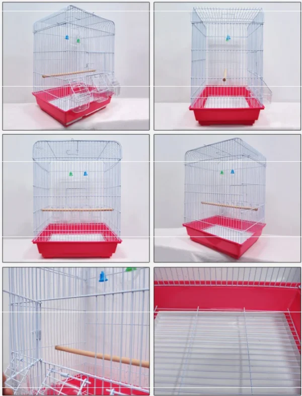 Wholesale Wrought Portable Chinese Large Aluminium Stainless Steel Iron Pet Bird Parrot Cage - Image 4