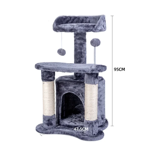 Manufacturer Wholesale Sisal Short Plush Cat Scratcher House - Image 2