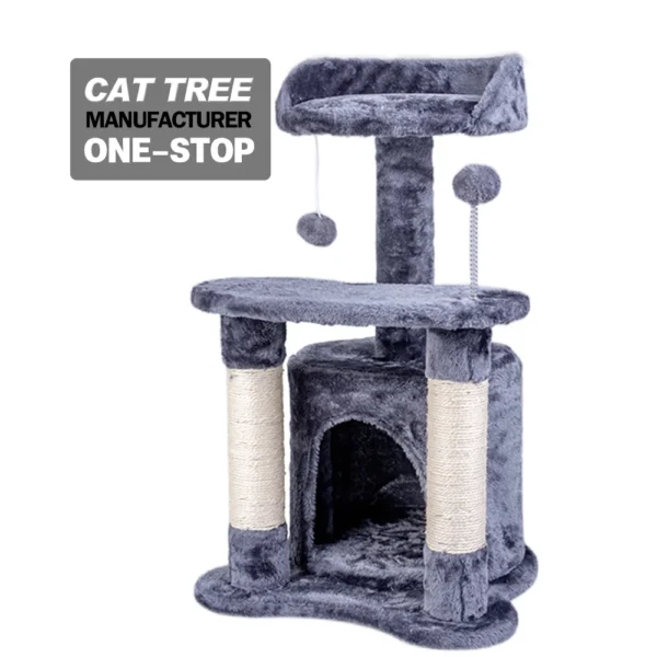 Manufacturer Wholesale Sisal Short Plush Cat Scratcher House