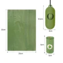 Biodegradable Compostable Disposable Custom Printed Eco Friendly Black Trash Garbage Pet Dog Waste Poop Poo Bag for Dogs
