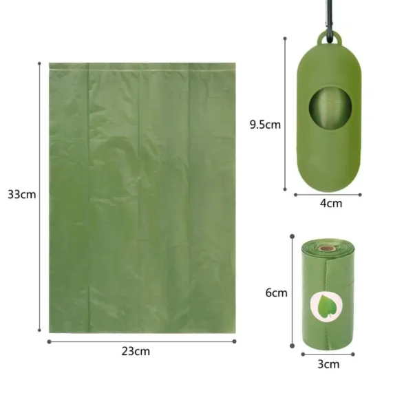 Biodegradable Compostable Disposable Custom Printed Eco Friendly Black Trash Garbage Pet Dog Waste Poop Poo Bag for Dogs - Image 3