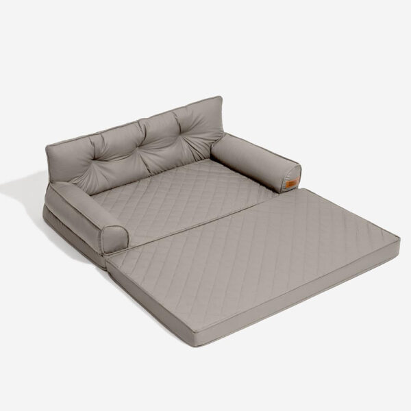 Luxe Faux Leather Foldable Orthopedic Large Dog Bed - CoreLounge - Image 21