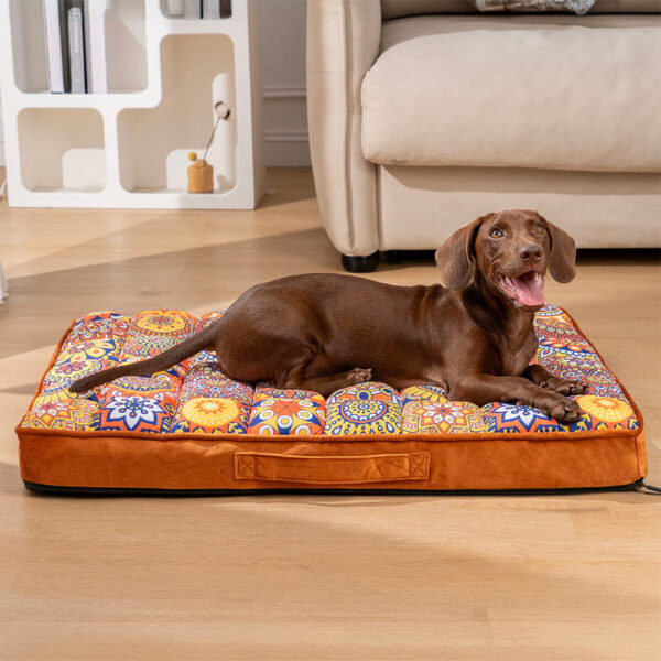 Moroccan Full Support Thickened Comfortable Orthopedic Pillow Dog Bed - Image 11