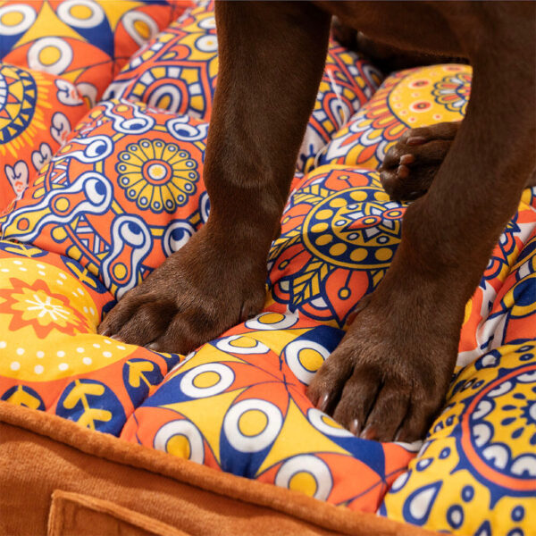 Moroccan Full Support Thickened Comfortable Orthopedic Pillow Dog Bed - Image 5
