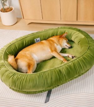 Oval Orthopedic Support Cozy Sleeping Detachable Dog & Cat Bed