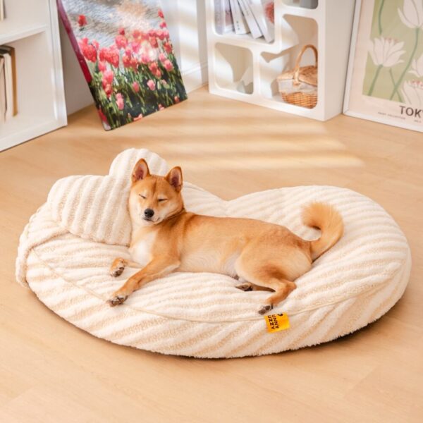 Plush Heart Fluffy Calming with Pillow Dog & Cat Bed - Image 7