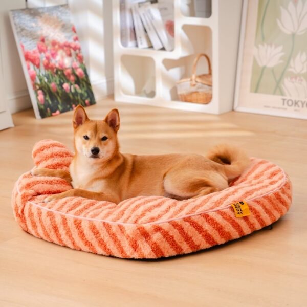 Plush Heart Fluffy Calming with Pillow Dog & Cat Bed - Image 10