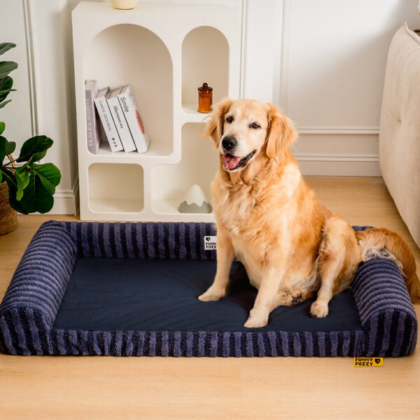 Deluxe Fluffy Full Support Anxiety Relieving Large Dog Bed - Image 2