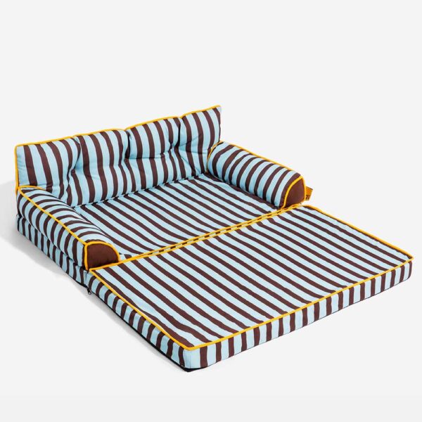 Stripe Waterproof Foldable Large Dog Sofa Bed - Sunny Siesta - Image 28