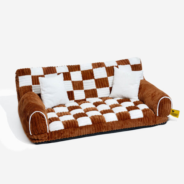 Vintage Chessboard Orthopedic Support Extra Large Dog Sofa Bed - King's Sofa - Image 14