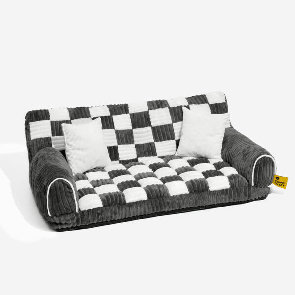 Vintage Chessboard Orthopedic Support Extra Large Dog Sofa Bed - King's Sofa - Image 15