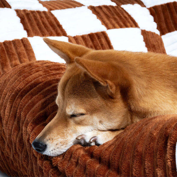 Vintage Chessboard Orthopedic Support Extra Large Dog Sofa Bed - King's Sofa - Image 6