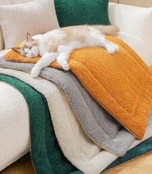 Warm Comfortable Non-slip Plush Pet Mat