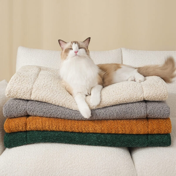 Warm Comfortable Non-slip Plush Pet Mat - Image 5