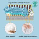 Stripe Waterproof Foldable Large Dog Sofa Bed - Sunny Siesta