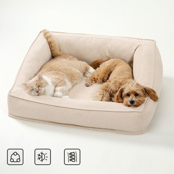 Comfort Orthopedic Support Dog Sofa Bed with Pillows - Image 5