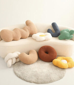 Geometrically Shaped Cute Twist Sofa Pillow