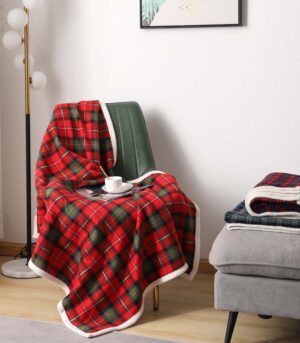 Large Plaid Dog Blanket