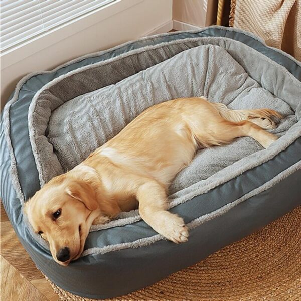 Large Warm Deep Sleeping Bed Dog Bed - Image 3