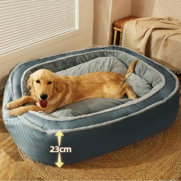 Large Warm Deep Sleeping Bed Dog Bed - Image 4