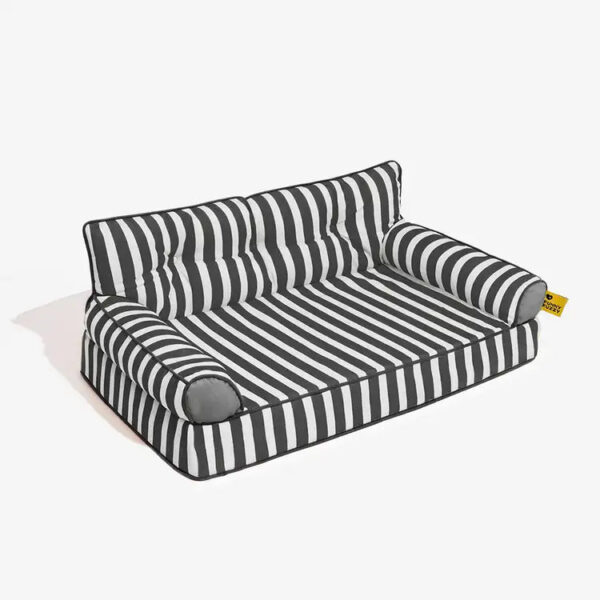 Stripe Waterproof Foldable Large Dog Sofa Bed - Sunny Siesta - Image 26