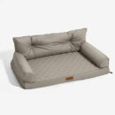 Luxe Faux Leather Foldable Orthopedic Large Dog Bed - CoreLounge