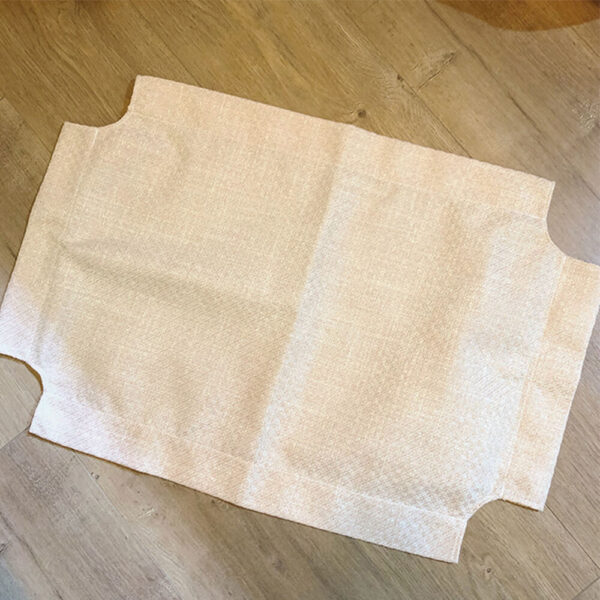 Linen and Wooden Elevated Dog Bed - Image 9